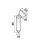 plafondbevestiging zelfklemmend 1,2 mm DO1NI zilver