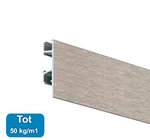 click rail pro, alu geborsteld, 200 cm (per stuk) 05.05320-AHB