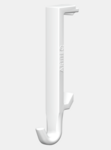 clip hanger wit voor info rail (10 stuks)