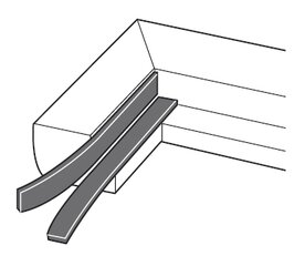 museumvilt breedte 10 mm rol 10 m