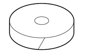 bladgoud 23 3/4 op rol 10 mm breed 20 m lang