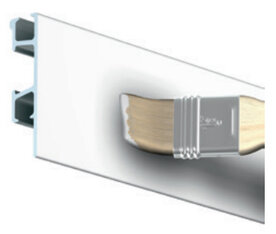 click rail pro, wit primer, 300cm, max. 50 kg (per stuk) 05.05430-AHB