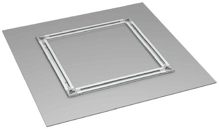back frame rail 8 mm 300 cm zilver geanodiseerd per 5 stuks
