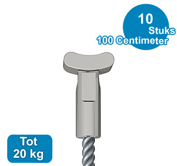 STAALDRAAD +SOLID, RVS, 1,8 mm, 100 cm, per 10 stuks 08.43100