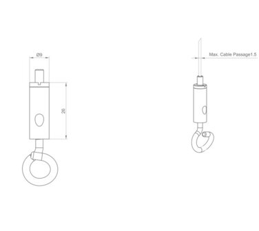 staaldraadhaak zelfklemmend 1,2 mm ST01NI