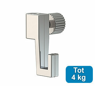 minihaak 4 kg voor max. 2 mm perlondraad en staaldraad