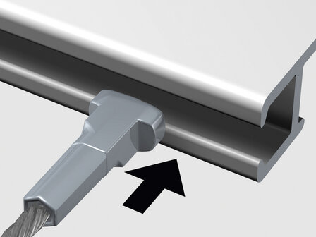 TWISTER OP STANG, 2mm, WIT, 200 cm, per 5 stuks 9.4198