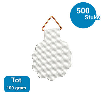 PLAKHANGER, 30mm, max. 100 gram, per 500 stuks