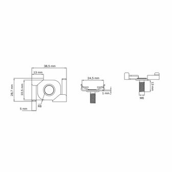 STAS systeemplafond clip