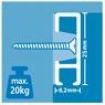 CLICK RAIL, PRIMER, 200 cm, max. 20 kg, per 5 stuks 9.4348