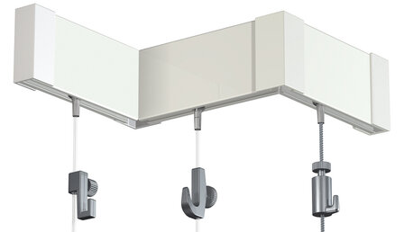 CLICK RAIL, WIT, 300 cm, 20 kg/m1, per 5 stuks 9.4304