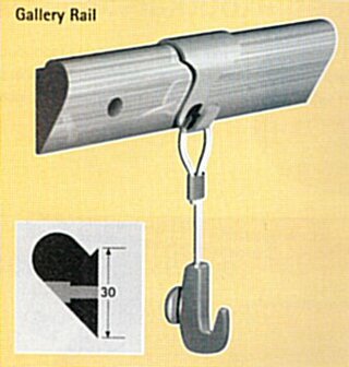 houten gallery schilderij rail hout max. 20 kg p/m per stuk 9.7120