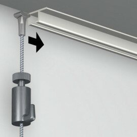 Systeemplafond rail wit 200cm