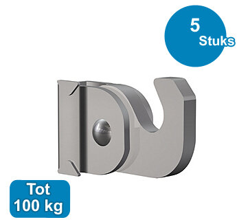 KLEMHAAK, 4x4mm, max. 100 kg, per 5 stuks 9.4255