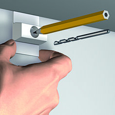 CLICK &amp; CONNECT, CLICK RAIL, 1 RING, per 1000 stuks 9.4113B