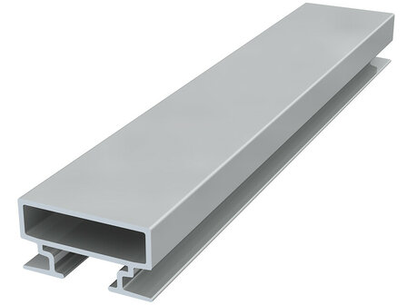 back frame rail 15 mm 300 cm zilver geanodiseerd per 5 stuks