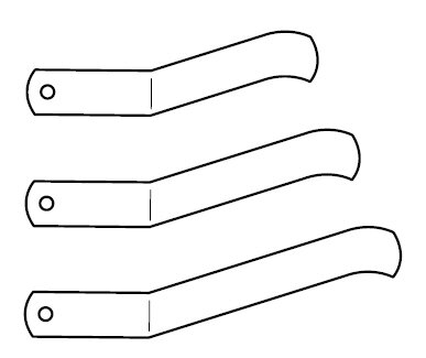 wisselveren vernikkeld 2 cm per 1000 stuks plat gebogen