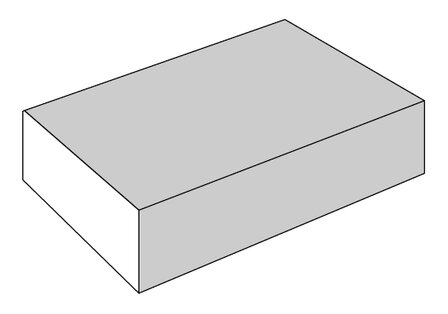 schuurblokje korrelgrootte P180 voor aluminium en hout