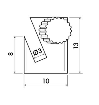 OPHANGHAAK, ROND MESSING, 5kg, per 500 stuks 9.4207B voor max. 2 mm draad