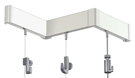 Click Rail zwart structuur 200 cm (20 stuks)