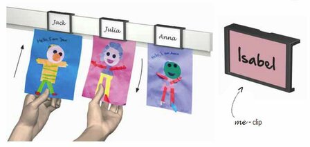 info rail me clips  zwart (10 stuks)