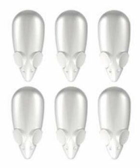 mouse magnets wit per (5 sets can 6 stuks)