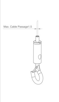staaldraadhaak zelfklemmend 1,2 mm ST03NI met beveiliging (10 stuks)