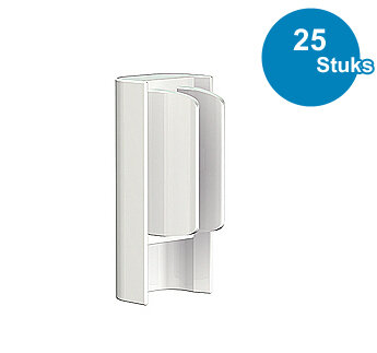 CLICK RAIL, WIT, EINDKAP (25 stuks) 9.4105