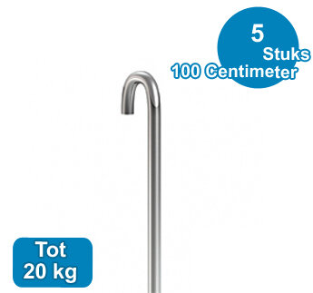 STANG, STAAL UT, 3mm, 100cm (5 stuks) 9.4151