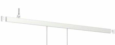 xpo rail 200 cm zwart (5 stuks)