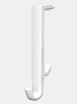 clip hanger wit voor info rail (10 stuks)