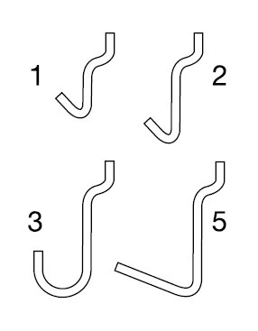 boardhaak model 5 totale hoogte 50 mm 100 stuks