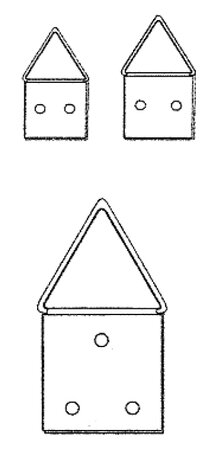 klapoog vermessingd 6mm 100 stuks