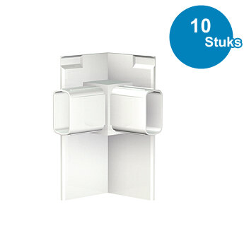 CLICK RAIL PRO, WIT, HOEKVERBINDING (10 stuks) 9.4122