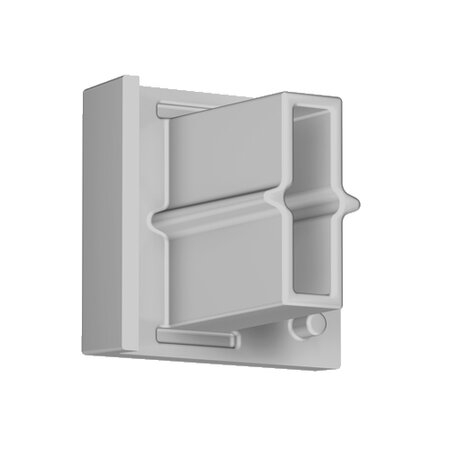 contour rail grijs eindkap per 10 stuks