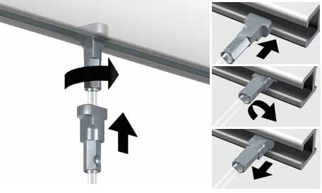 PERLON + TWISTER, 2mm, 100 cm, per 10 stuks 09.23100