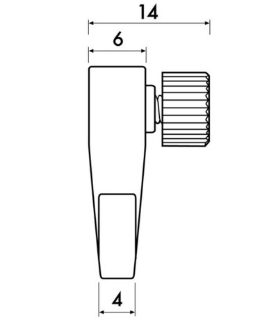 MINI-HAAK, 4kg, per 500 stuks 9.4205B voor max. 2 mm perlondraad en staaldraad