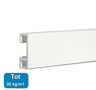 click rail, wit, 300 cm, 20 kg per meter, per 1 stuk 9.4304