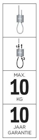 loop hanger 1,0 - 1,5 mm los per stuk