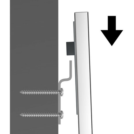 ophangbeugel dibond hanger metaal