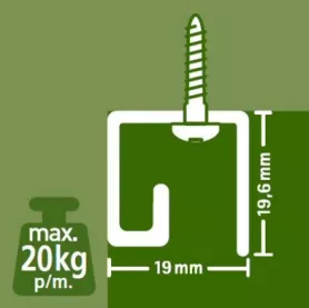 classic rail up alu 300 cm (per stuk) 05.11301-AHB
