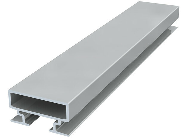 back frame rail 15 mm 300 cm zilver geanodiseerd (5 stuks)