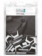 montageset xpo rail zwart alu (10 sets)