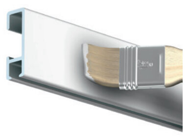 Click Rail wit primer 150 cm per 5 stuks