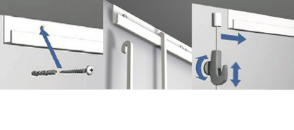 Classic rail+ - Ophang-systeem.com | Schilderij ophangsysteem en meer Classic rail+ - Ophang-systeem.com | Schilderij ophangsysteem en meer