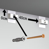 click rail, wit, 200 cm, 20 kg per meter, per 1 stuk 9.4303_