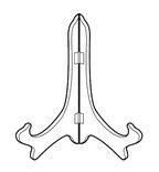standaard transparant klassiek voor 15-25cm hoog RACO-11 45 20