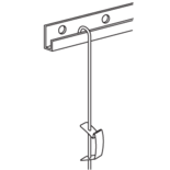Schuifveer voor 3 mm stangen