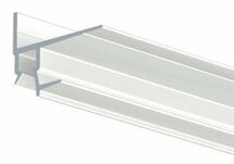 shadowline masonry bevestiging stenen wand wit 250 cm 13 mm dikke platen per 10 stuks