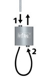 set loop hanger plus draad met haak 300 cm 10 kg